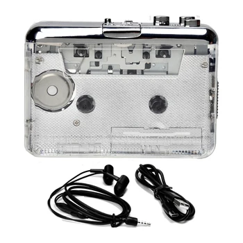 1 комплект USB-кассеты для записи радиоплеера Кассета в MP3/CD Type-C Аудиомузыкальный плеер Walkman Пластик