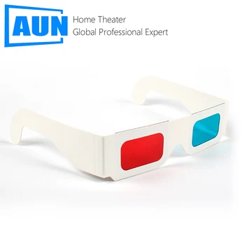 10 шт. проекторов, специальные сине-красные 3D-очки, экологически чистые бумажные 3D-очки для проектора, игрушка в подарок