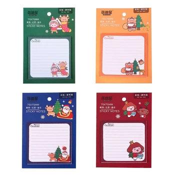 10 шт. Рождественских блокнотов для заметок, самозатирающиеся бумаги для заметок для детей, подарок для мальчиков и девочек