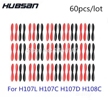 15 комплектов 60шт Квадрокоптер Hubsan X4 H107L H107C H107D JXD385 X4 Пропеллеры для квадрокоптера H107-A02 blade, пропеллеры (оптовая продажа)