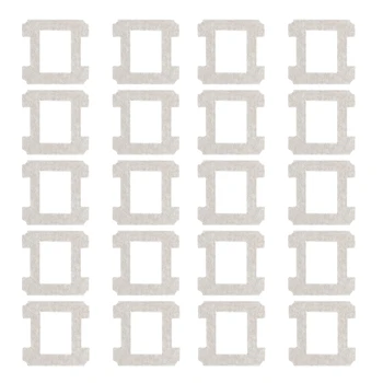20 ШТ Тряпичная Салфетка Для Обеззараживания Кремово-Белого Волокна, Подходящая Для Робота-Мойщика Окон Ecovacs W1 Mop Accessories W1PRO