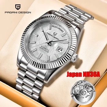 2023 Новые мужские часы PAGANI DESIGN DD40 Механические Автоматические Часы NH36A для мужчин с роскошным сапфировым зеркалом, водонепроницаемый Спортивный подарок