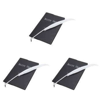 3X Модный блокнот в стиле аниме Death Note для косплея New School Large Writing Journal 20,5 см X 14,5 см