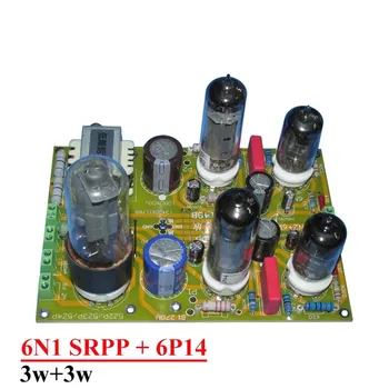 5Z2P Выпрямитель 6N1 SRPP 6P14 Ламповый Одноконтурный Класс A 3 Вт * 2 Плата Стереоусилителя звука