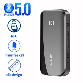 Bluetooth 5,0 Передатчик Приемник NFC TF Карта EDR Беспроводной Адаптер Донгл 3,5 мм AUX для ТВ ПК Наушники Стерео Автомобильный HIFI Аудио