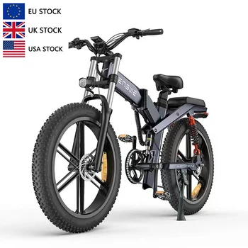 Engwe X26 Склад в США mtb 26-дюймовые колеса со спицами, электрический горный велосипед fat tire мощностью 1000 Вт, внедорожный электровелосипед