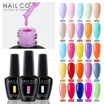 NAILCO 89 Цветов Гель-лак для ногтей nail art УФ-полупостоянный лак Все для маникюра принадлежности для ногтей для профессионалов Верхний слой