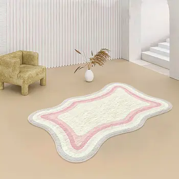 Nordic ins утолщенный легкий в уходе ковер для гостиной большой площади плюшевые мягкие ковры для спальни нескользящий грязеустойчивый бытовой ковер
