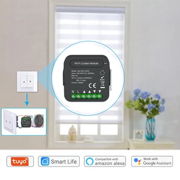 QS-Zigbee/Wifi-CP03 Tu-ya ZigBee/Модуль Переключения Wi-Fi для Рулонных Жалюзи с Двигателем Smart Home Home Alexa Control