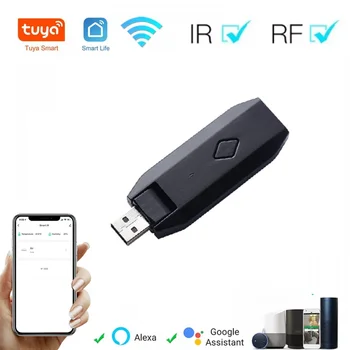 USB-контроллер Tuya WiFi RF + IR Универсальный пульт дистанционного управления бытовой техникой Smart Controller RF-Техника для телевизора Smart Life Home