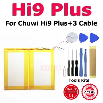 XDOU Высококачественный аккумулятор для планшета Chuwi Hi9 Plus Hi9Plus, 3-кабельный аккумулятор, 3 шнура + инструмент