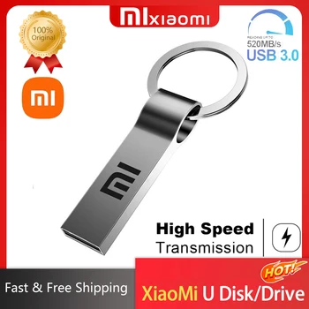 Xiaomi Металлический Оригинальный Высокоскоростной U-Диск Портативный SSD USB 3.0 Накопитель Pen Drive 1 ТБ 2 ТБ Для Портативных ПК 256 ГБ 512 ГБ Большой Емкости