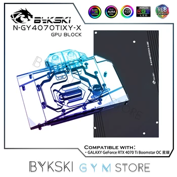 Блок Водяного Охлаждения Графического процессора Bykski Для Видеокарты GALAXY Geforce RTX 4070 Ti Boomstar OC С Медным Радиатором N-GY4070TIXY-X