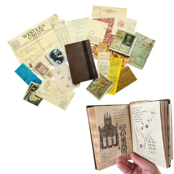 Винтажный кожаный блокнот для записей, Дневник Грааля Индианы Джонса, копии реквизита, Дневник со скрытыми драгоценностями, подарок заядлым киноманам