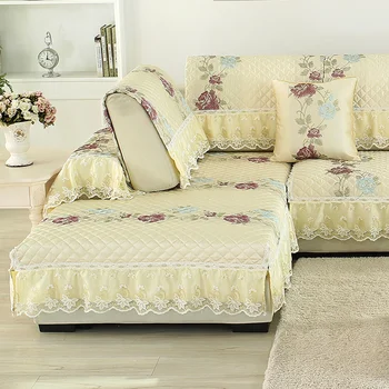Высококачественный кружевной чехол для дивана, Комбинированный комплект, Простые чехлы для диванов, Нескользящий чехол, подушка, наволочка для спины