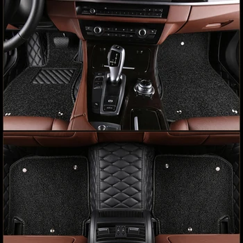Двухслойные автомобильные коврики по индивидуальному заказу для Mercedes GLK 2008-2014 годов выпуска Детали интерьера Автомобильные аксессуары