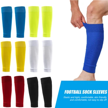 Детские спортивные носки Для взрослых Для мужчин, защита для ног, рукава, баскетбольные футбольные однотонные щитки для голени, носки для икр, чехол для ног