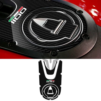 Для Ducati Monster 1100 Evo 2008-2014 3D углеродный мотоцикл газовый колпачок Наклейка Бак Накладка Протектор