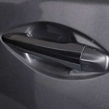 Для Infiniti Q50 Q50L 2015 2016 2017 2018 2019 2020 2021 2022 ПВХ Черная наклейка на дверную ручку автомобиля, автомобильные аксессуары