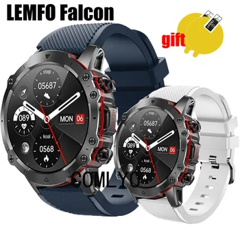 Для LEMFO Falcon Ремешок, силиконовый мягкий ремешок для смарт-часов, ремень, браслет, Защитная пленка для экрана для мужчин и женщин