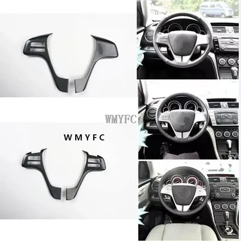 Для Mazda 6 2009-2015 2ШТ ABS Накладка на рулевое колесо в салоне автомобиля, наклейки, аксессуары для стайлинга автомобилей, молдинги