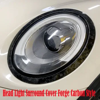 Для Mini Cooper Black Forge крышка головного и заднего фонаря из углеродного волокна с защитой от ультрафиолета для Mini cooper F56