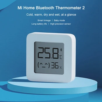 Для Xiaomi Mijia Thermometer 2 Умный домашний датчик температуры и влажности с цифровым ЖК-экраном влажности