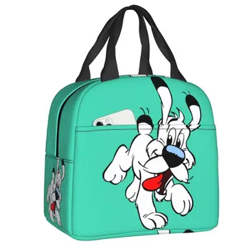 Женская изолированная сумка для ланча Dogmatix, переносной холодильник Asterix и Obelix, термос для ланча, коробка для еды, для работы, учебы, путешествий