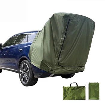 Задняя палатка с тентом Задняя крышка багажника автомобиля Крепление для задней палатки Водонепроницаемая посеребренная ткань Оксфорд 160x130x100 см Для моделей внедорожников
