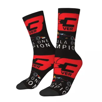 Зимние носки унисекс Formula One CHAMPION 1 F1, велосипедные Счастливые носки, уличный стиль, сумасшедшие носки