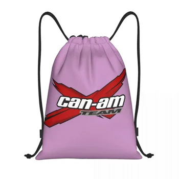 Изготовленная на заказ сумка на шнурке Can-Am для покупок, рюкзаки для йоги, Мужские Женские рюкзаки для мотоциклов BRP, рюкзак для спортзала