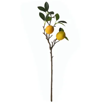 Имитация Лимона, Растения, фруктовый реквизит, имитация свадьбы 53 см, реалистичная лоза, искусственные цветы, украшение