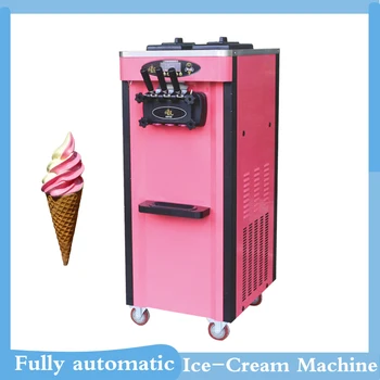Коммерческая Многофункциональная Машина Для Производства Мягкого Мороженого С Тремя Вкусами Для Продажи, Конусная Машина Из Нержавеющей Стали