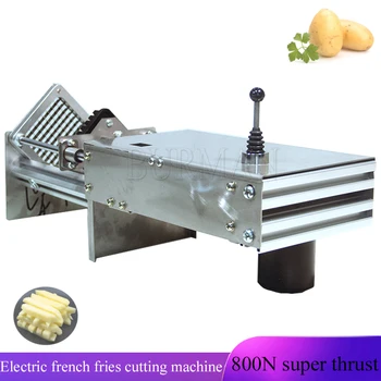 Коммерческая электрическая машина для нарезки картофеля фри в полоску для фруктов и овощей, автоматическая машина для нарезки сладкого картофеля и огурцов