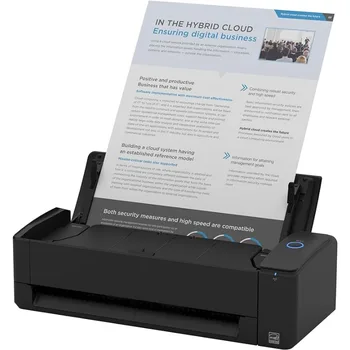 Компактный беспроводной или USB-двусторонний цветной сканер документов, фотографий и квитанций iX1300 с автоматической и ручной подачей документов