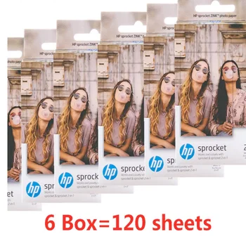 Коробка GIAUSA 6 (60 Листов) для Фотобумаги HP Sprocket 2x3 Mini Photographic Paper Карманный Фотопринтер HP Zink Paste Photo Paper