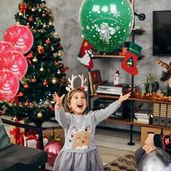 Красивый воздушный шар для вечеринки, эластичное, стойкое к разрыву украшение для Рождественской вечеринки, Латексный воздушный шар, Рождественский воздушный шар 100шт