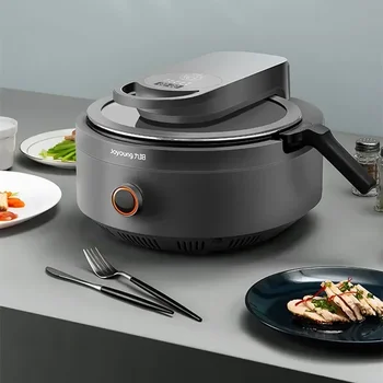 Кухонная машина Joyoung, робот, Электрическая сковорода, без дыма, точный контроль температуры, Интеллектуальная Автоматическая плита CJ-A9 Серого цвета