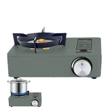 Мини-горелка для кемпинга, металлическая плита с ящиком для хранения, Посуда для открытого огня для бэкпекеров Для сковороды, кастрюли, суповых горшков, кофе