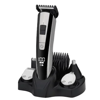 Многофункциональная электрическая машинка для стрижки волос 5 в 1 с регулируемой головкой Машинка для стрижки волос Resuxi NK-2555 Мужская бритва для стрижки волос в носу