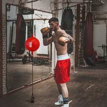 Модернизированный набор рефлекторных мячей для домашнего бокса и фитнеса Boxing Speed Ball с присосками, Подвесное оборудование для бокса с грушевым мячом