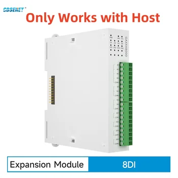 Модуль удаленного ввода-вывода Расширения 8DI RS485 Ethernet CDSENET GAXXX8000 с Аналоговым Коммутатором Modbus TCP RTU Работает с Хостом