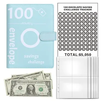 Набор для вручения конвертов на 100 дней Ручной работы с конвертами для наличных денег, 100 конвертов для экономии, простой и