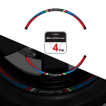 Набор светоотражающих наклеек на колеса скутера 12 дюймов Чехол для Piaggio Vespa GTS 300 Series II Sei Giorni Edition Наклейки на обод