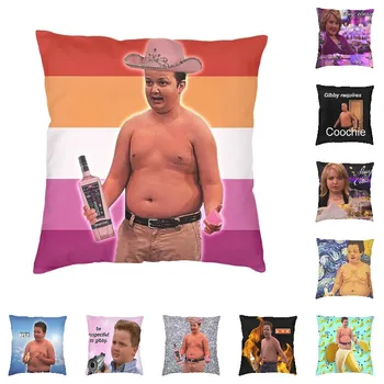 Наволочки с флагом лесбиянок Gibby, украшение Модной подушки для стула, Квадратная наволочка с двусторонней печатью, Наружная подушка