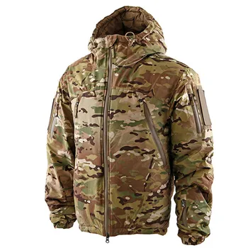 Наружная зимняя тяжелая хлопчатобумажная куртка U.S MIG 2.0, камуфляжная Водоотталкивающая зимняя куртка Polar с капюшоном, боевое пальто