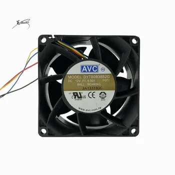 Новый для AVC DC12V 4.5a 8038 8 см 80*80*38 мм высокоскоростной вентилятор с усилителем мощности DYTB0838B2G