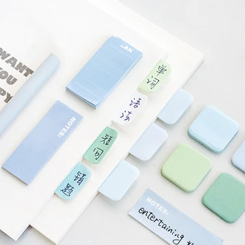 Новый мини Набор для заметок Macaron Color 210 Листов 7 цветных блокнотов для заметок, клейкая этикетка, наклейки для ежедневника, Канцелярские школьные принадлежности