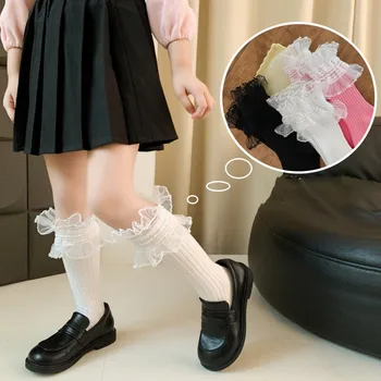 Носки для новорожденных, однотонные полосатые чулки для мальчиков и девочек, танцевальные носки из чистого хлопка, нескользящие детские носки-трубочки с бантиком