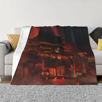 Одеяло из аниме Тянь Гуань Ци Фу, зимние теплые фланелевые одеяла до колен с защитой от скатывания, роскошные постельные принадлежности, декор кровати